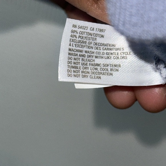 Gap Fit Blue Striped Long Sleeve Full Zip Hoodie Sz XL - Picture 5 of 5